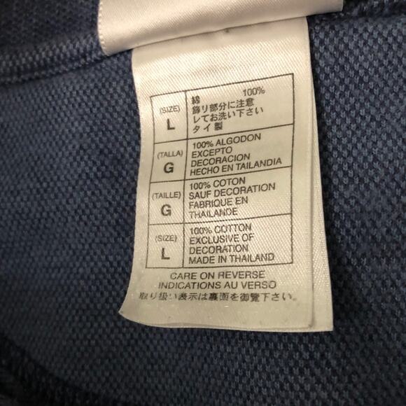 Walt Disney World Mickey Golf Polo Men's Size L 100% Cotton Blue Short Sleeve - Picture 4 of 9